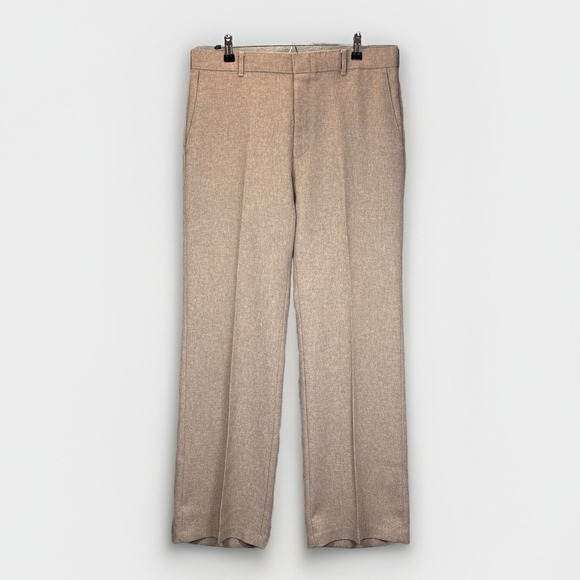 Vintage 70s Levi's Action Slacks Mens 35x3.5 Brown Straight Leg Sta-Prest - Picture 1 of 9